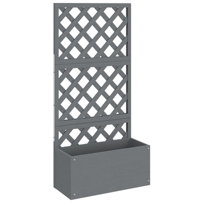 vidaXL Trellis Planter Grey 65x33x135 cm WPC