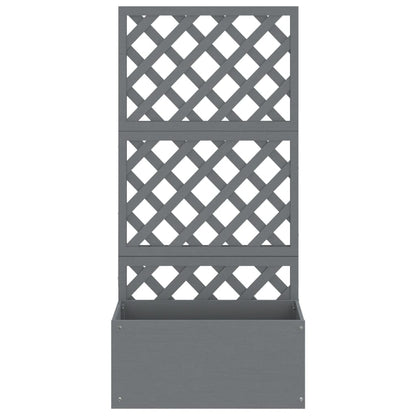vidaXL Trellis Planter Grey 65x33x135 cm WPC