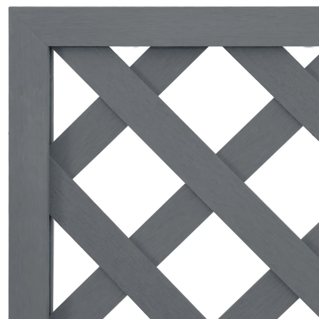 vidaXL Trellis Planter Grey 65x33x135 cm WPC