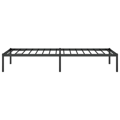 vidaXL Metal Bed Frame without Mattress Black 75x190cm