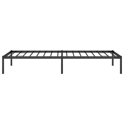 vidaXL Metal Bed Frame without Mattress Black 80x200cm