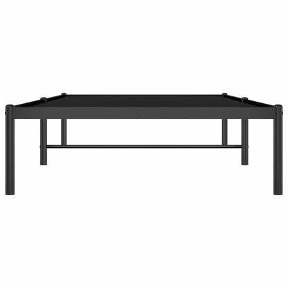 vidaXL Metal Bed Frame without Mattress Black 90x190cm