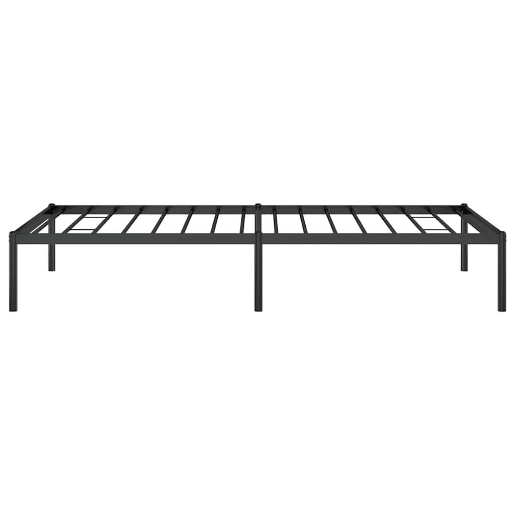 vidaXL Metal Bed Frame without Mattress Black 90x190cm