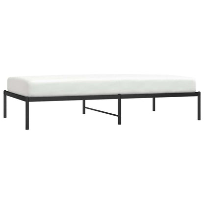 vidaXL Metal Bed Frame without Mattress Black 100x190cm