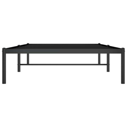 vidaXL Metal Bed Frame without Mattress Black 100x190cm