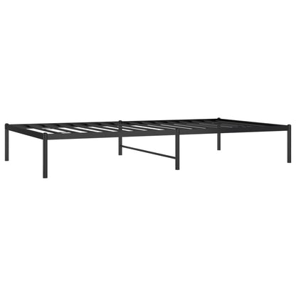 vidaXL Metal Bed Frame without Mattress Black 107x203cm