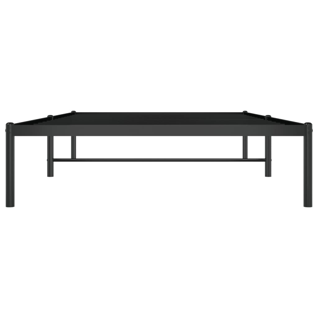 vidaXL Metal Bed Frame without Mattress Black 107x203cm