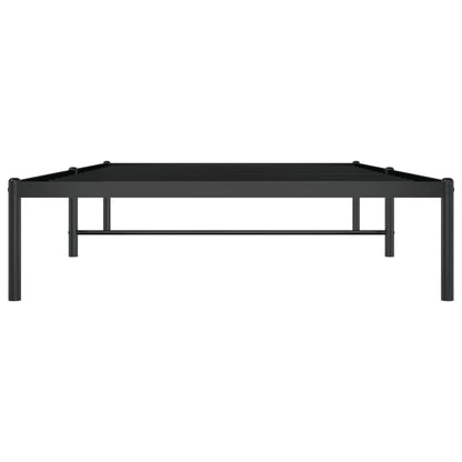 vidaXL Metal Bed Frame without Mattress Black 107x203cm