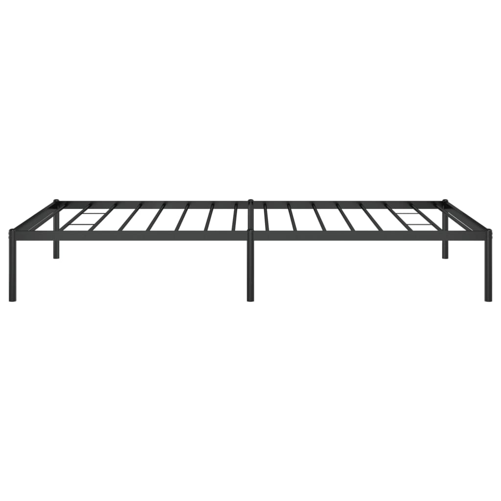 vidaXL Metal Bed Frame without Mattress Black 107x203cm