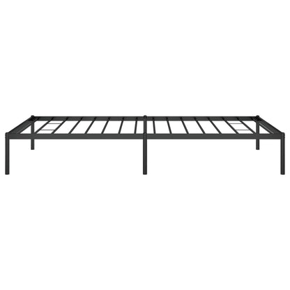 vidaXL Metal Bed Frame without Mattress Black 107x203cm
