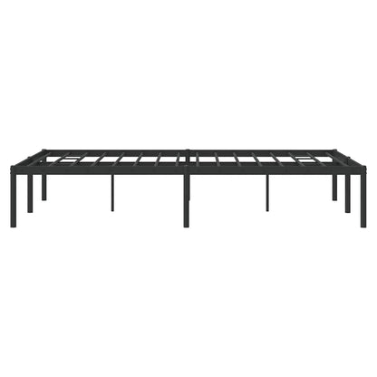 vidaXL Metal Bed Frame without Mattress Black 135x190cm
