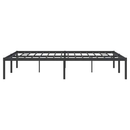 vidaXL Metal Bed Frame without Mattress Black 140x190cm