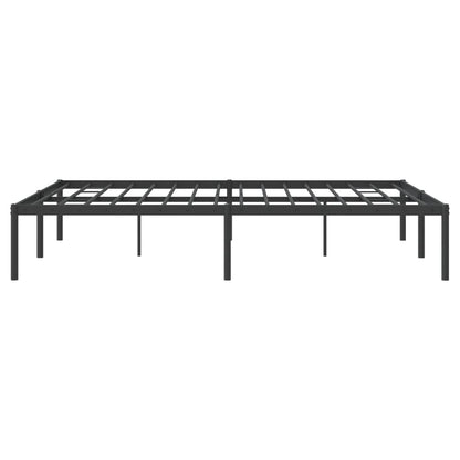 vidaXL Metal Bed Frame without Mattress Black 140x200cm