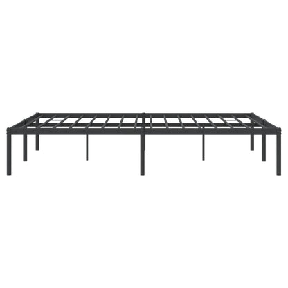 vidaXL Metal Bed Frame without Mattress Black 160x200cm