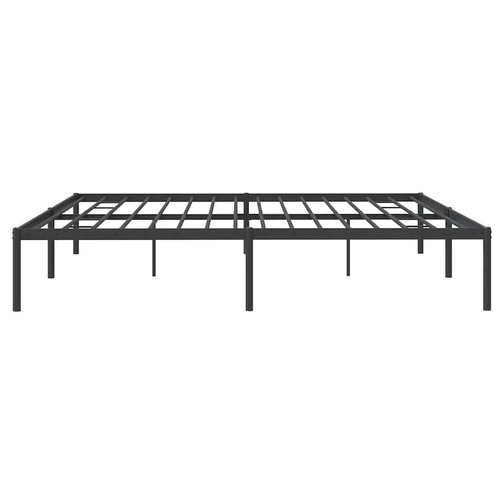 vidaXL Metal Bed Frame without Mattress Black 183x213cm