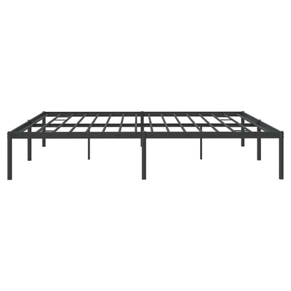 vidaXL Metal Bed Frame without Mattress Black 193x203cm