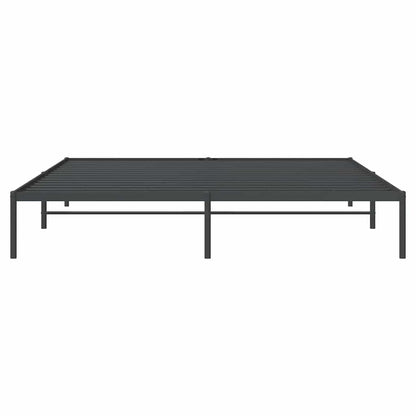 vidaXL Metal Bed Frame without Mattress Black 200x200cm