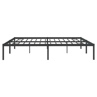 vidaXL Metal Bed Frame without Mattress Black 200x200cm