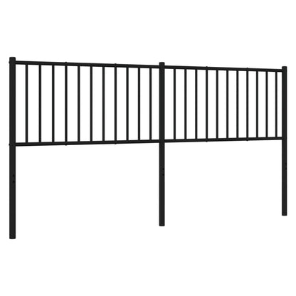 vidaXL Metal Replace Headboard Black 180 cm