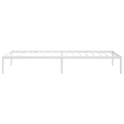 vidaXL Metal Bed Frame without Mattress White 80x200cm