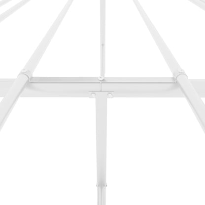 vidaXL Metal Bed Frame without Mattress White 120x200cm