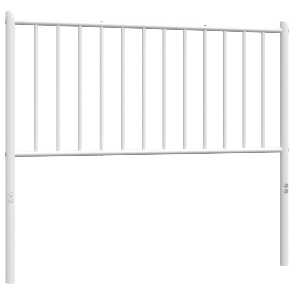 vidaXL Metal Replace Headboard White 100 cm