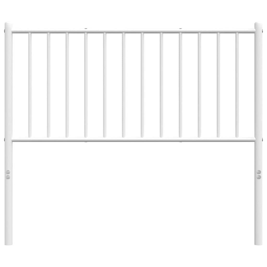 vidaXL Metal Replace Headboard White 100 cm
