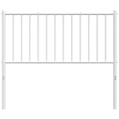 vidaXL Metal Replace Headboard White 100 cm