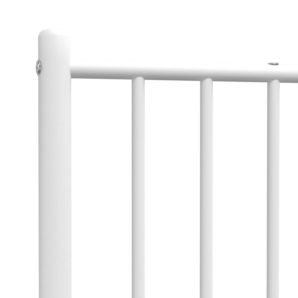 vidaXL Metal Replace Headboard White 100 cm