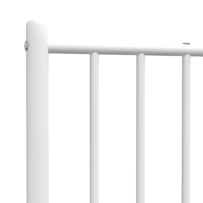 vidaXL Metal Replace Headboard White 100 cm