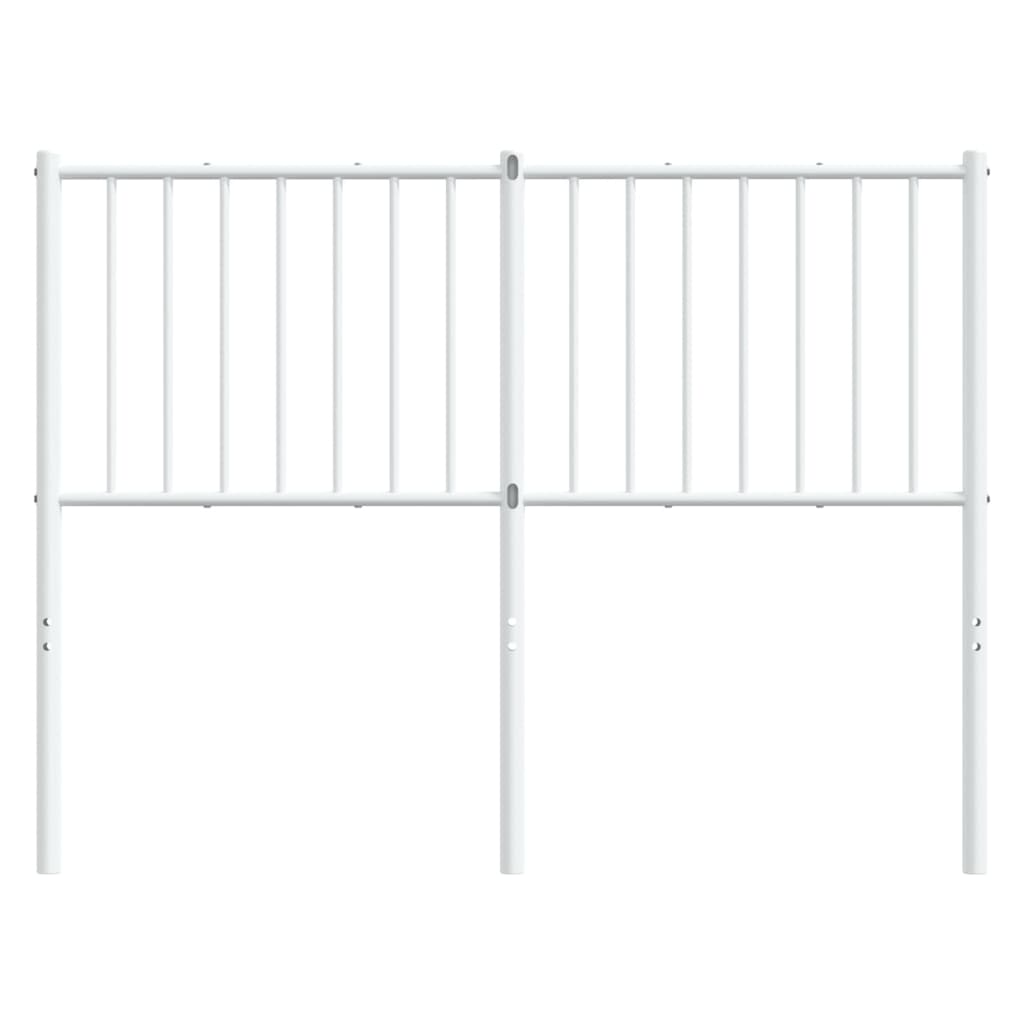 vidaXL Metal Replace Headboard White 120 cm