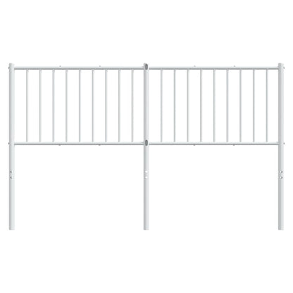 vidaXL Metal Replace Headboard White 160 cm