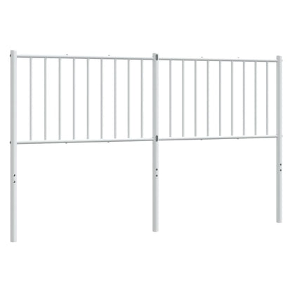 vidaXL Metal Replace Headboard White 160 cm