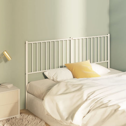 vidaXL Metal Replace Headboard White 160 cm