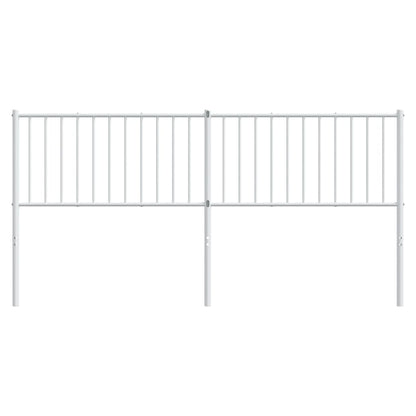 vidaXL Metal Replace Headboard White 180 cm