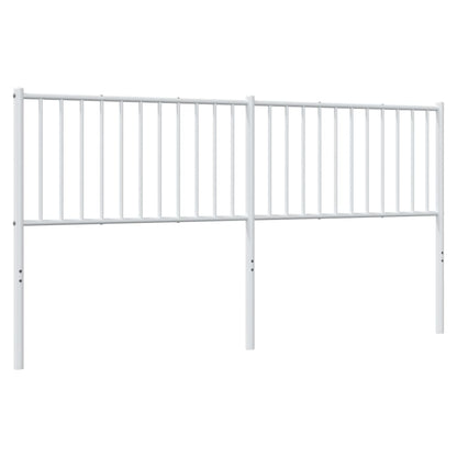 vidaXL Metal Replace Headboard White 180 cm