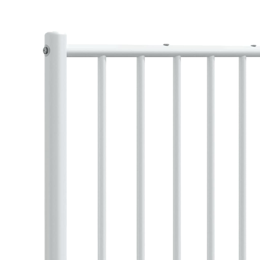 vidaXL Metal Replace Headboard White 180 cm