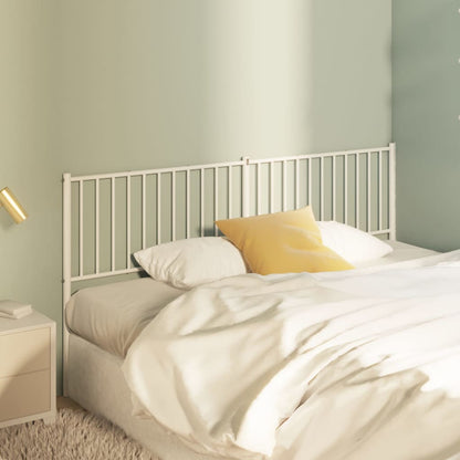 vidaXL Metal Replace Headboard White 180 cm