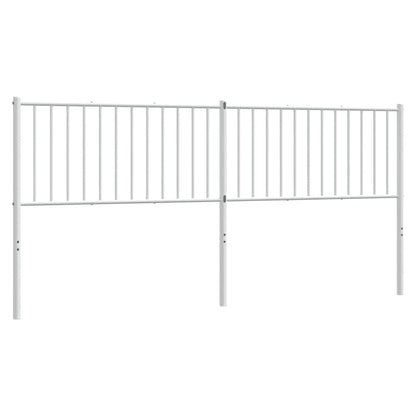 vidaXL Metal Replace Headboard White 193 cm