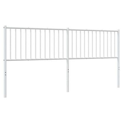 vidaXL Metal Replace Headboard White 193 cm