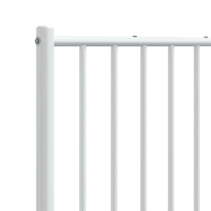 vidaXL Metal Replace Headboard White 193 cm