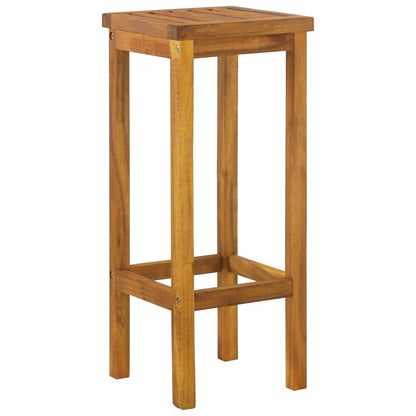 vidaXL 3 Piece Garden Bar Set Solid Wood  Acacia