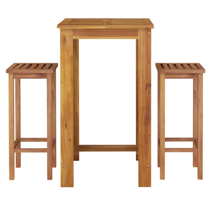 vidaXL Garden Bar Set | Natural Acacia Wood | Solid Acacia Wood | Medium