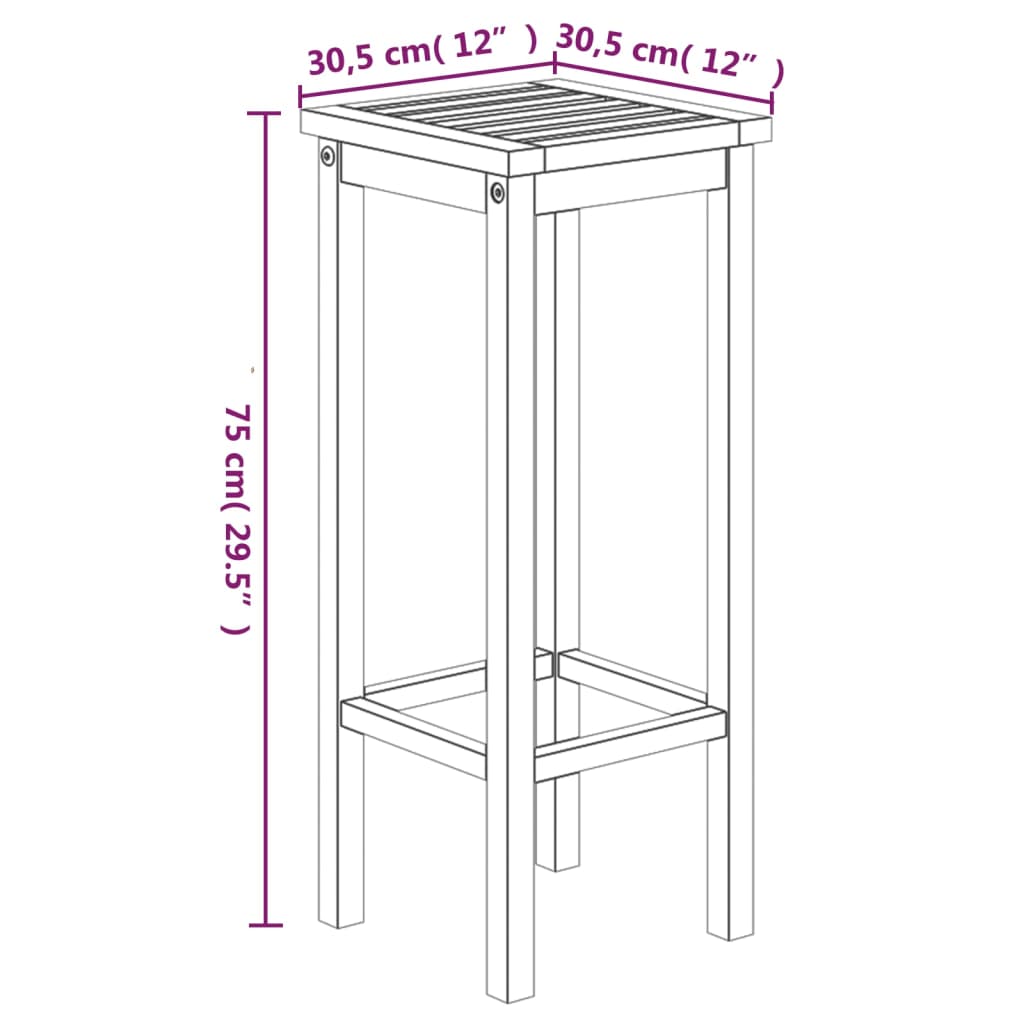 vidaXL Garden Bar Set | Brown | Solid Acacia wood | Durable | Garden Bar Set