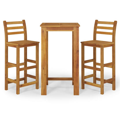 vidaXL Garden Bar Set | Natural wood | Solid acacia wood | Medium | Durable