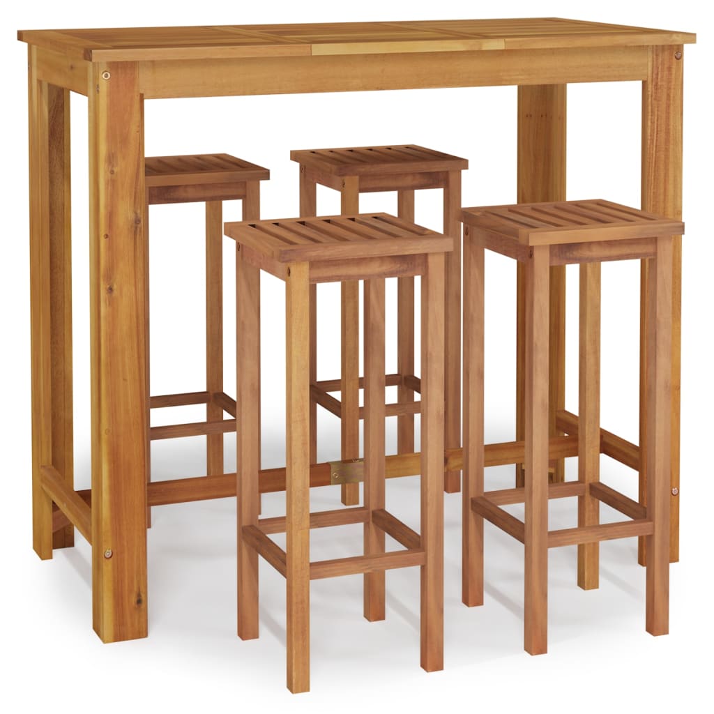 vidaXL Garden Bar Set | Natural wood | Solid acacia wood | Standard | Durable