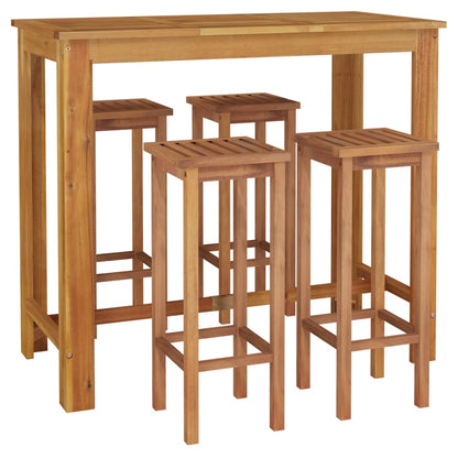 vidaXL Garden Bar Set | Natural wood | Solid acacia wood | Standard | Durable