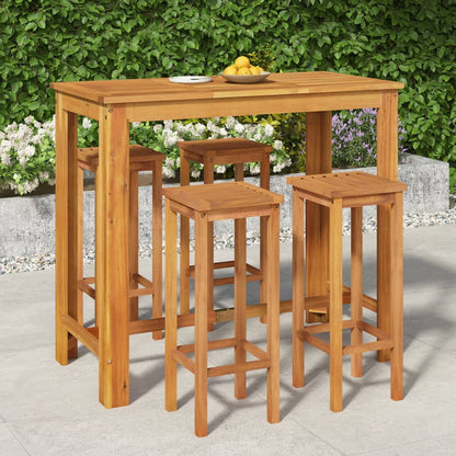 vidaXL Garden Bar Set | Natural wood | Solid acacia wood | Standard | Durable