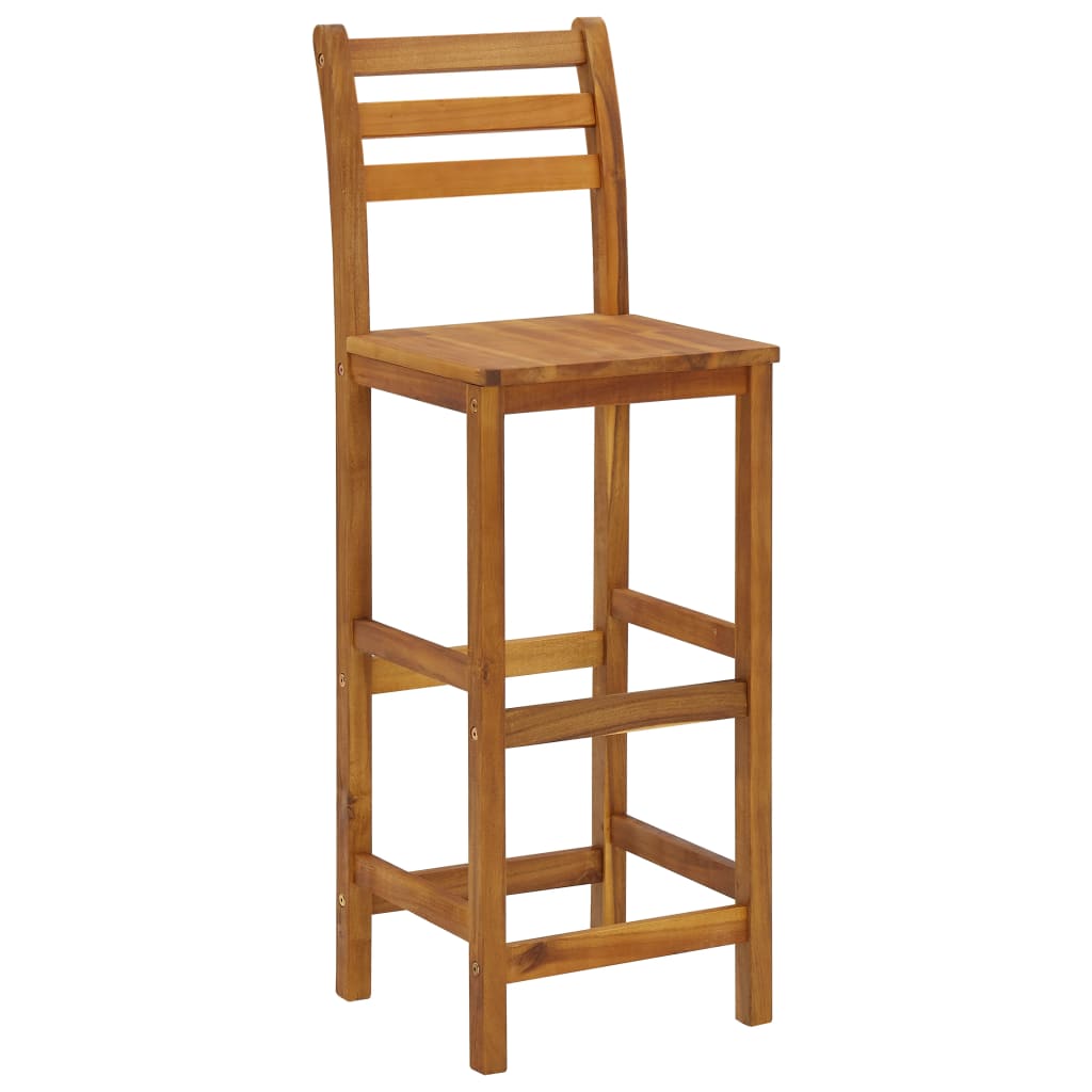 vidaXL Garden Bar Set | Natural Wood | Solid Acacia Wood | 5 Piece Set | Tough