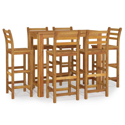 vidaXL Garden Bar Set | Natural Brown | Solid Acacia wood | Medium | Durable
